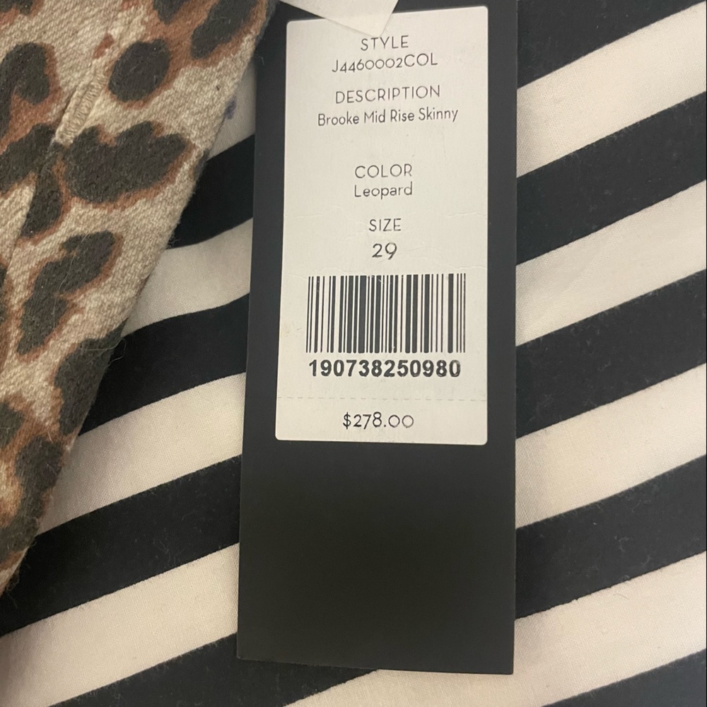 Veronica Beard - leopard print jeans - Brooke skinny mid-rise - Picture 6 of 6